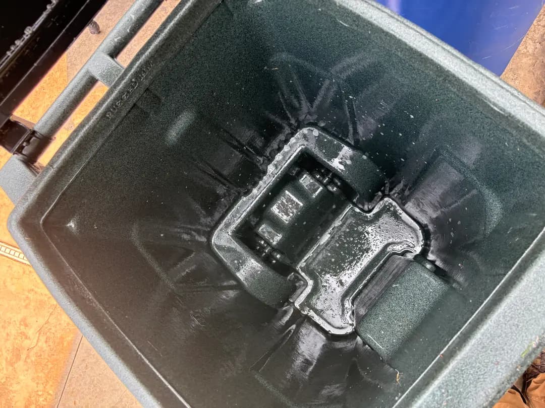 Trash bin after professional cleaning by CurbFresh NJ